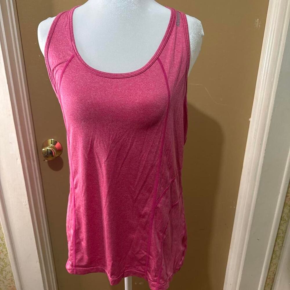 Reebok pink heathered tank top